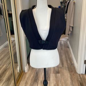 Couture black vest, size medium Italian